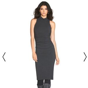 WHBM Sleeveless Mock Neck Sheath Dress